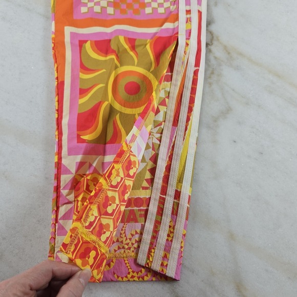 NEW Adidas x Farm Rio 3 Stripe Track Wide Leg Active Pants Geometric Women XS - Picture 6 of 13